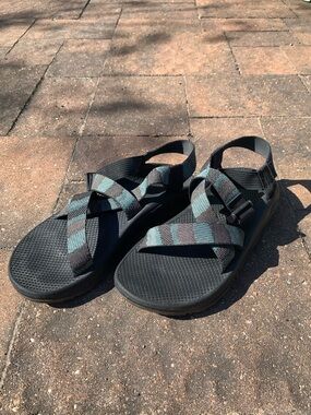 Chaco Z Cloud Black Weave and Blue Men's Sandals